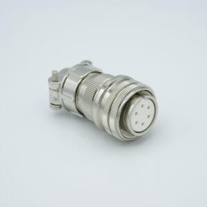MPF - A1186-1-CN MS Series Vacuum Side Connector, 3 Pair Thermocouple, Type J, Accepts 0.056" Dia. Pins