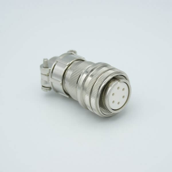 MPF - A1186-1-CN MS Series Vacuum Side Connector, 3 Pair Thermocouple, Type J, Accepts 0.056" Dia. Pins
