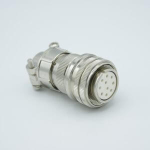 MPF - A1190-1-CN MS Series Vacuum Side Connector, 5 Pair Thermocouple, Type E, Accepts 0.056" Dia. Pins
