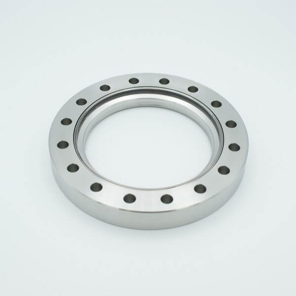 UHV Viewport, UV Grade Fused Silica, Non-Magnetic, 3.88" View Dia, 6.00" Conflat Flange ( 316LN )