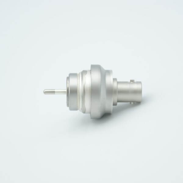 MPF - A1301-2-W BNC Coaxial Feedthrough, 1 Pins, Floating Shield, 0.970" Dia. 52 Ni-Fe Weld Adapter, UHV Compatible, Without Air-side Connector