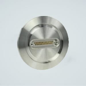 MPF - A1529-3-ISO Subminiature D-type Multipin Feedthrough, 25 Pins, 500 Volts, 5 Amps per Pin, 3.74" ISO Flange