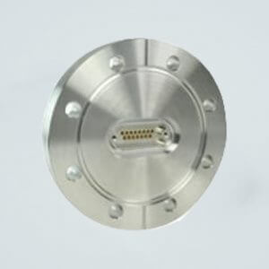 MPF - A1557-2-CF Subminiature D-type Multipin Feedthrough, 15 Pins, 500 Volts, 5 Amps per Pin, 4.50" Conflat Flange