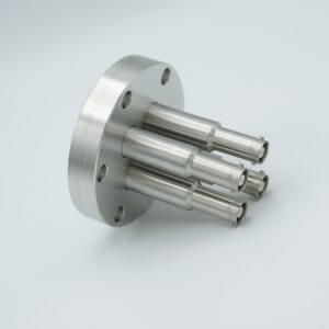 MPF - A1600-5-CF SHV-10 Coaxial Feedthrough, 4 Pins, Grounded Shield, 2.75" Conflat Flange