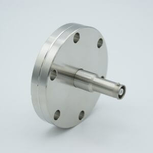 MPF - A1601-2-CF SHV-10 Coaxial Feedthrough, 1 Pin, Grounded Shield, Exposed Insulator, 2.75" Conflat Flange