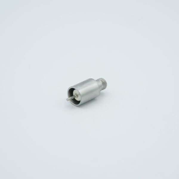 MPF - A1634-2-W Microdot Coaxial Feedthrough, 1 Pin, Grounded Shield, 0.308" Dia SS Weld Adapter, Without Air-side Connector