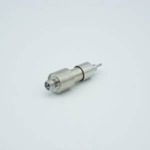 MPF - A1908-1-W SMA Coaxial Feedthrough, 50 Ohm Matched Impedance, 1 Pin, Grounded Shield, 0.495" Dia SS Weld Adapter