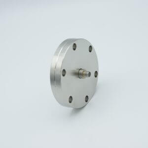 MPF - A1911-3-CF SMA Coaxial Feedthrough, 1 Pin, Grounded Shield, 2.75" Conflat Flange, Without Air-side Connector
