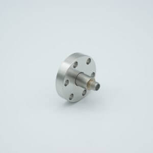 MPF - A1911-4-CF SMA Coaxial Feedthrough, 1 Pin, Grounded Shield, 1.33" Conflat Flange, Without Air-side Connector