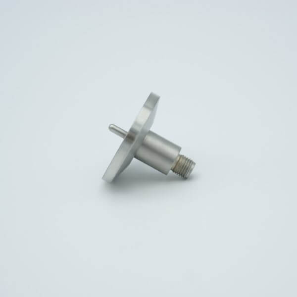 MPF - A1920-2-QF SMA Coaxial Feedthrough, 1 Pin, Grounded Shield, 1.18" QF / KF Flange, Without Air-side Connector