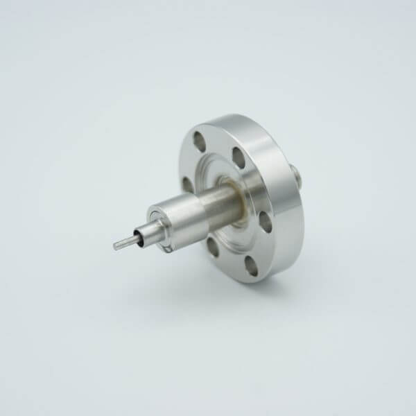 MPF -A1921-1-CF SMA Coaxial Feedthrough, 50 Ohm Matched Impedance, 1 Pin, Grounded Shield, 0.495" Dia SS Weld Adapter