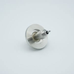 MPF -A1922-1-QF SMA Coaxial Feedthrough, 50 Ohm Matched Impedance, 1 Pin, Grounded Shield, 1.18" QF / KF Flange