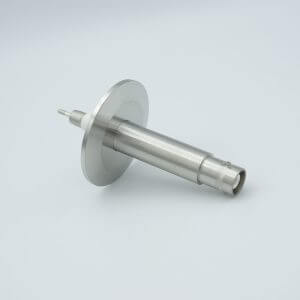 MPF -A2094-2-QF SHV-20 Coaxial Feedthrough, 1 Pin, Grounded Shield, Exposed Insulator, 2.16" QuickFlange