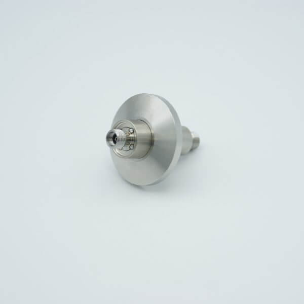 MPF - A2127-1-QF SMA Coaxial Feedthrough, 50 Ohm Matched Impedance, 1 Pin, Grounded Shield, Double-Ended, 1.18" QF / KF Flange