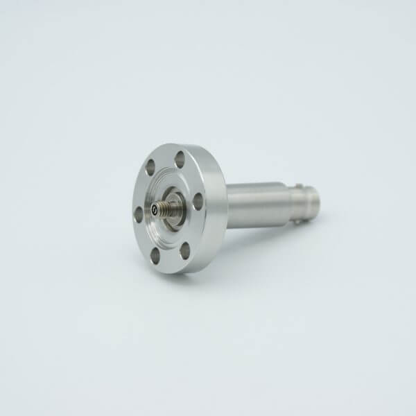MPF - A2554-1-CF BNC-Microdot Crystal Sensor Feedthrough, 1 Pin, Grounded Shield, 1.33" Conflat Flange