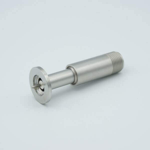 MPF - A2610-1-QF SHV-B (Bakeable) Coaxial Feedthrough, 1 Pin, Grounded Shield, 1.18" QF / KF Flange