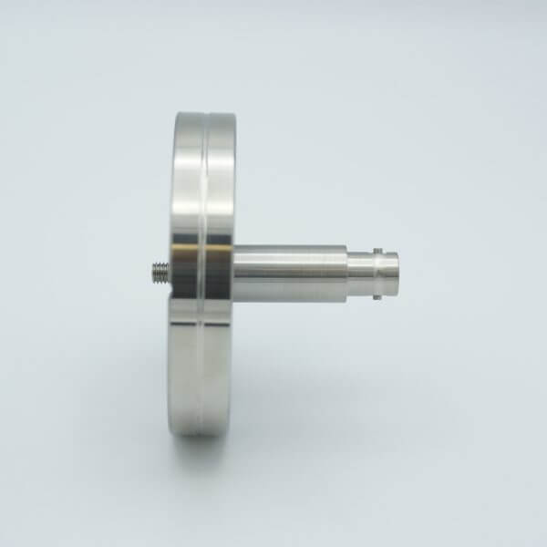MPF - A2750-1-CF BNC-Microdot Crystal Sensor Feedthrough, 1 Pin, Grounded Shield, 2.75" Conflat Flange