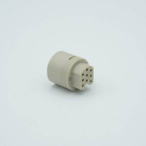 MPF - A3030-1-CN Subminiature C-type Connector, 9 Pins, In-Vacuum, Peek, Female Pins