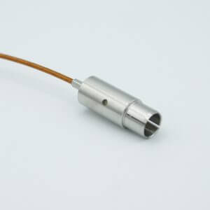 Coaxial Cable Assembly, In-Vacuum, Grounded Shield BNC Connector, 50 Ohm Coaxial Cable w/ Kapton Insulation, 39" Length