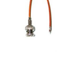 Coaxial Cable Assembly, In-Vacuum, BNC to SMA Male Connectors, 50 Ohm Coaxial Cable w/ Kapton Insulation, 19" Length