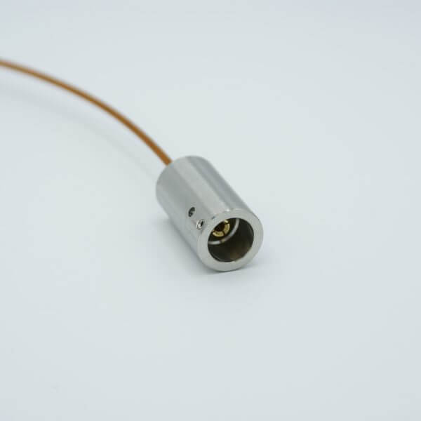 Coaxial Cable Assembly, In-Vacuum, Floating Shield SMA to SMA Female Connectors, 50 Ohm Coaxial Cable w/ Kapton Insulation, 19" Length