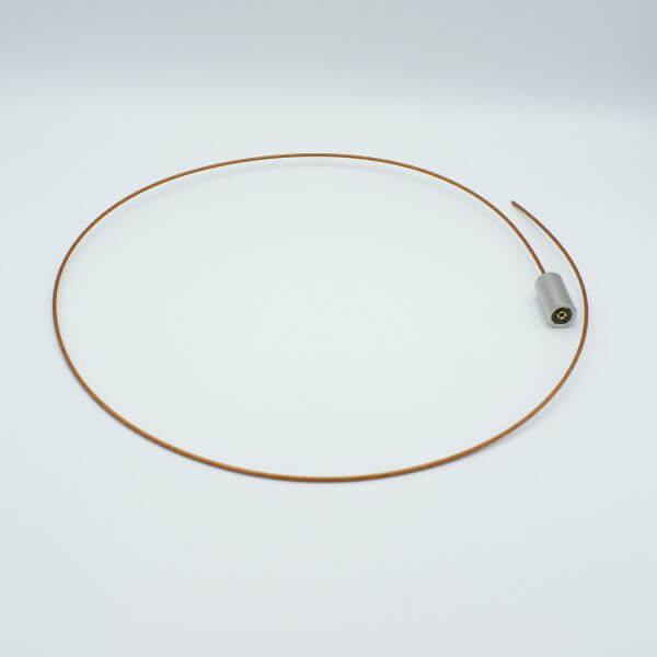 Coaxial Cable Assembly, In-Vacuum, Floating Shield SMA Connector, 50 Ohm Coaxial Cable w/ Kapton Insulation, 39" Length