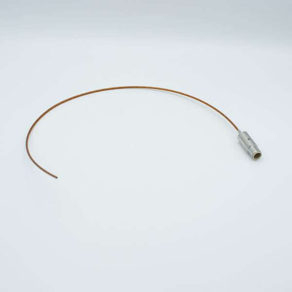 Coaxial Cable Assembly, In-Vacuum, Grounded Shield MHV Connector, 50 Ohm Coaxial Cable w/ Kapton Insulation, 19" Length