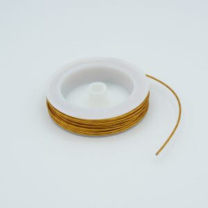 Kapton Insulated In-Vacuum Coaxial Cable, 50 Ohm, Multi-strand Core, 30 AWG, 0.090" Outer Dia, 2,000 VDC, 1.5 Amps, 15' length