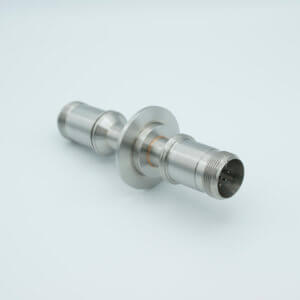 MS Series, Thermocouple Feedthrough, Type K, 5 Pairs, Double-Ended w/ Air & Vacuum-side Connectors, 2.16" QF / KF Flange