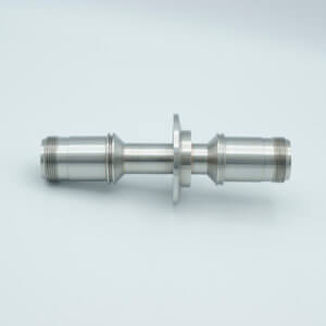MS Series, Thermocouple Feedthrough, Type J, 5 Pairs, Double-Ended w/ Air & Vacuum-side Connectors, 2.16" QF / KF Flange