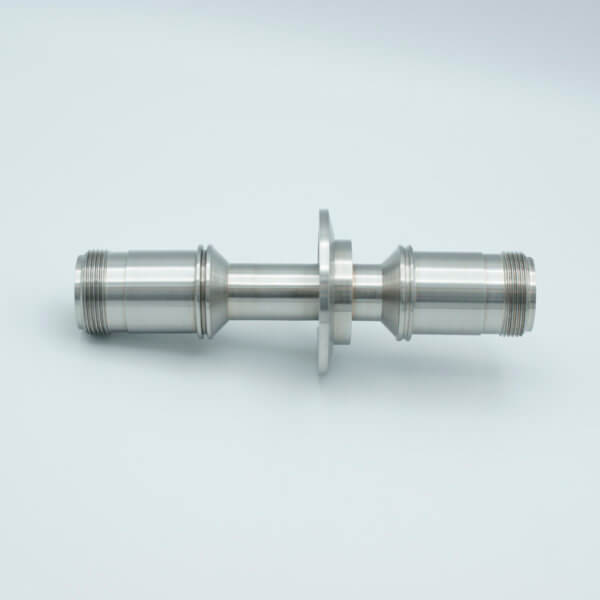 MS Series, Thermocouple Feedthrough, Type J, 5 Pairs, Double-Ended w/ Air & Vacuum-side Connectors, 2.16" QF / KF Flange