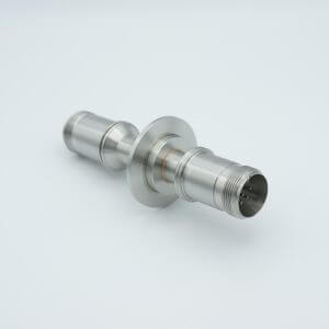 MS Series, Thermocouple Feedthrough, Type E, 5 Pairs, Double-Ended w/ Air & Vacuum-side Connectors, 2.16" QF / KF Flange