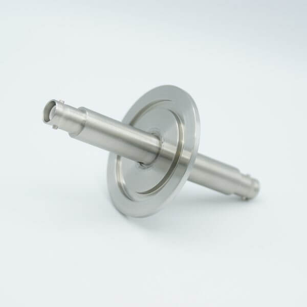 MPF - A8271-1-QF SHV-5 Coaxial Feedthrough, 1 Pin, Grounded Shield, Double-Ended, 2.16" QF / KF Flange