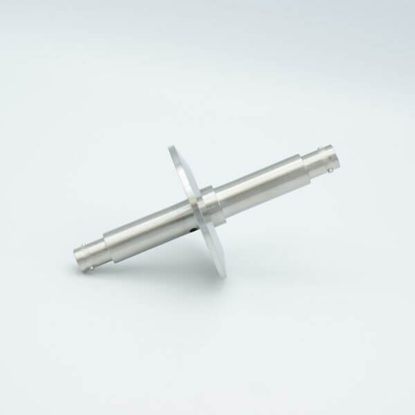 MPF - A8271-1-QF SHV-5 Coaxial Feedthrough, 1 Pin, Grounded Shield, Double-Ended, 2.16" QF / KF Flange