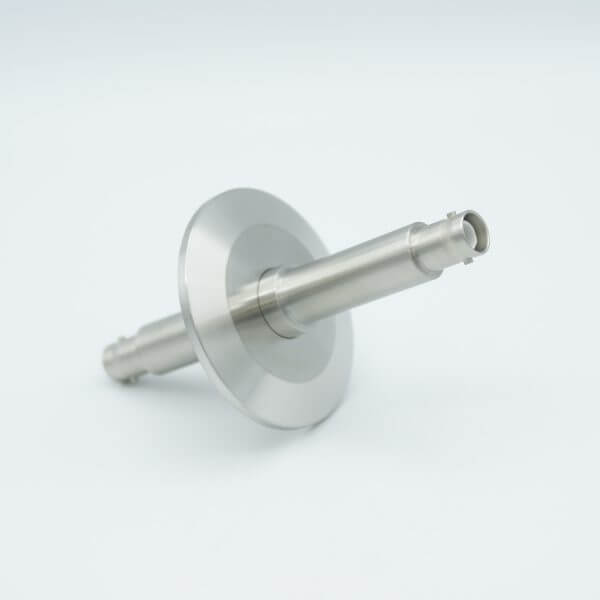 MPF - A8271-2-QF SHV-5 Coaxial Feedthrough, 1 Pin, Grounded Shield, Double-Ended, 2.16" QF / KF Flange, Without Air-side Connector