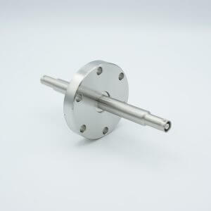 MPF - A8272-2-CF SHV-10 Coaxial Feedthrough, 1 Pin, Grounded Shield, Double-Ended, 2.75" Conflat Flange
