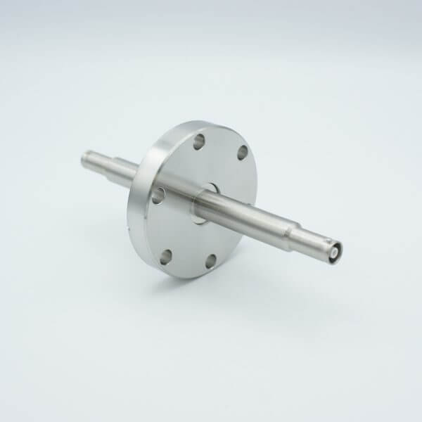 MPF - A8272-2-CF SHV-10 Coaxial Feedthrough, 1 Pin, Grounded Shield, Double-Ended, 2.75" Conflat Flange