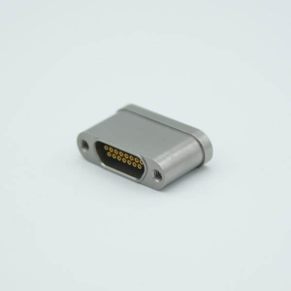 MPF - A8978-2-W: Micro-D type Multipin Feedthrough, 15 Pins, 300 Volts, 3 Amps per pin, Weldable Mount