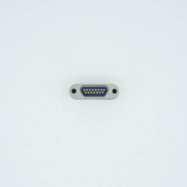 MPF - A8978-2-W: Micro-D type Multipin Feedthrough, 15 Pins, 300 Volts, 3 Amps per pin, Weldable Mount