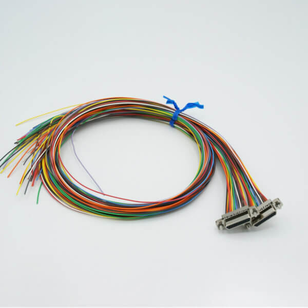 Micro-D Connector, Air-Side, 25 Pins, Teflon Insulated Wire, 36" Cable