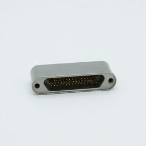Micro-D type Multipin Feedthrough, 51 Pins, 300 Volts, 3 Amps per pin, Weldable Mount