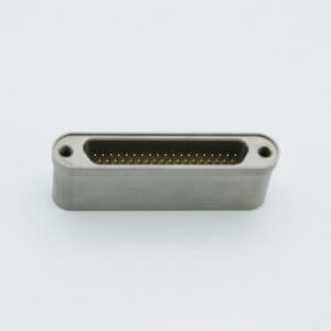Micro-D type Multipin Feedthrough, 37 Pins, 300 Volts, 3 Amps per pin, Weldable Mount