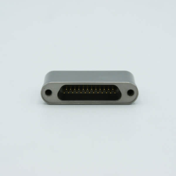Micro-D type Multipin Feedthrough, 25 Pins, 300 Volts, 3 Amps per pin, Weldable Mount