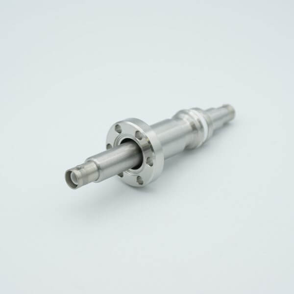 MPF - A6757-1-CF: Shv-5 Coaxial Feedthrough, 1 Pin, Floating Shield, Double-Ended, 1.33” QF/KF Flange
