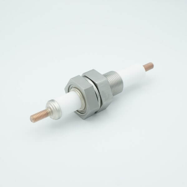 MPF - A6202-1: E-Beam High Current Feedthrough, 20KV, 750 Amps, 1" Baseplate Assembly