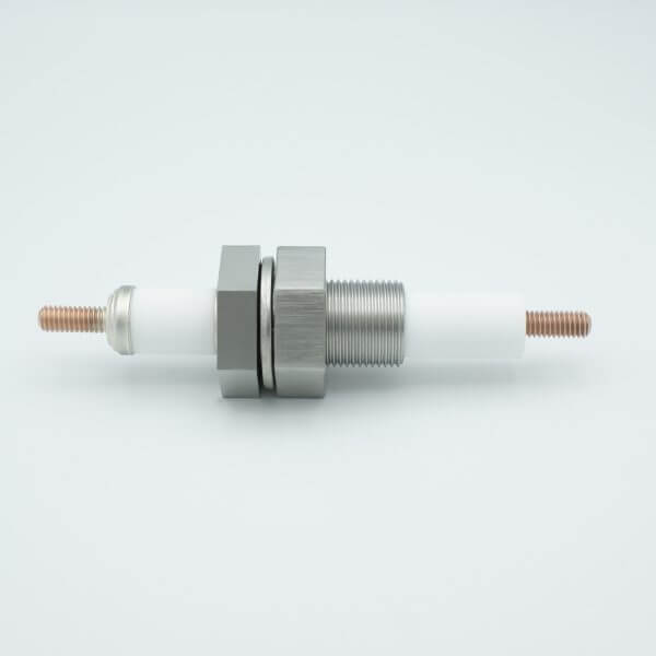 MPF - A6202-1: E-Beam High Current Feedthrough, 20KV, 750 Amps, 1" Baseplate Assembly