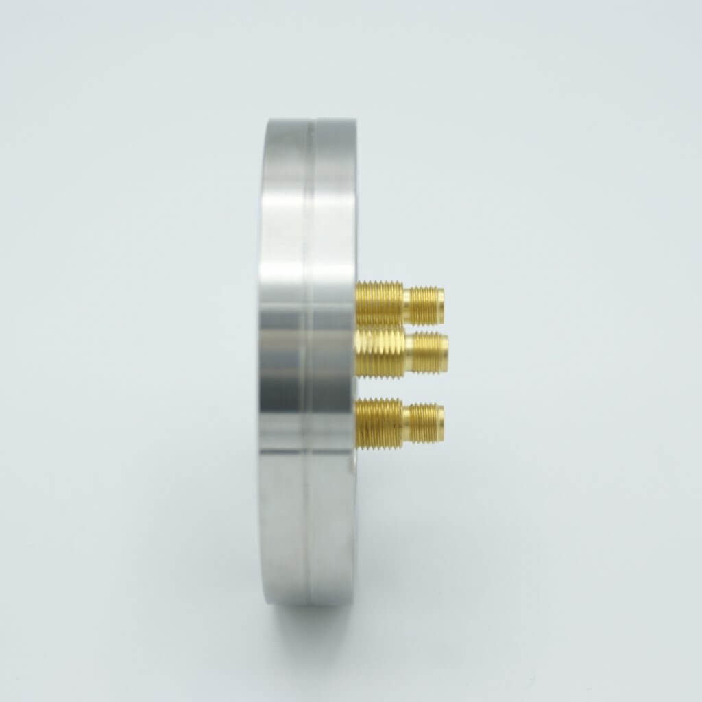 SMA Coaxial Feedthrough, 50 Ohm Matched Impedance to 18 GHz, 3 Pins