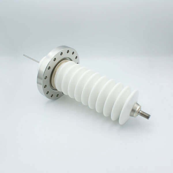 MPF - A20322-1-CF: Power Feedthrough, 100KV, 6.5 Amps, 1 Pin, Stainless Steel Conductor, 6” Conflat Flange