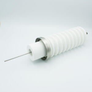 Power Feedthrough, 100KV, 6.5 Amps, 1 Pin, Stainless Steel Conductor, Weldable