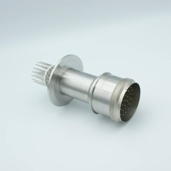 MS Series, Multipin Feedthrough, 35 Pins, 700 Volts, 10 Amps per Pin, 0.056" Dia Conductors, w/ Air-side Connector, 2.95" QF / KF Flange